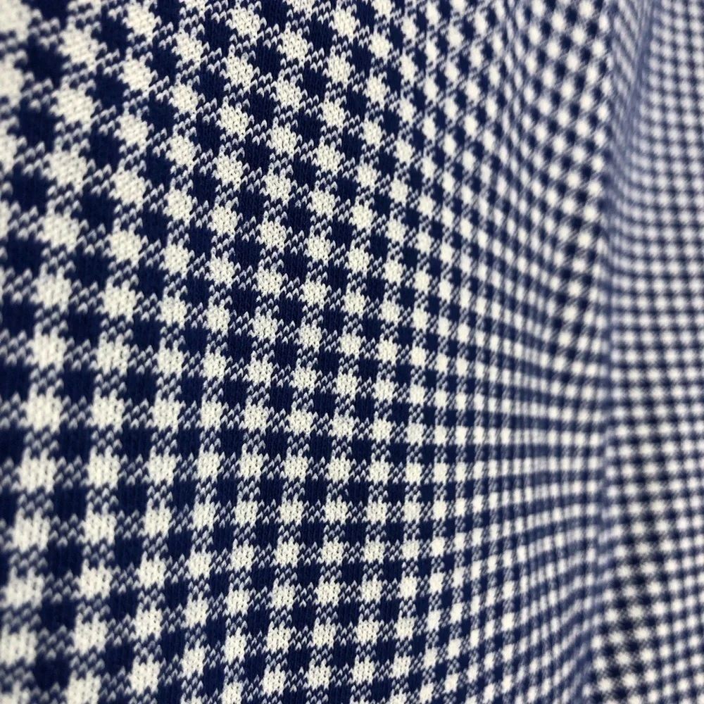 Topshop Blue and White Houndstooth Skirt